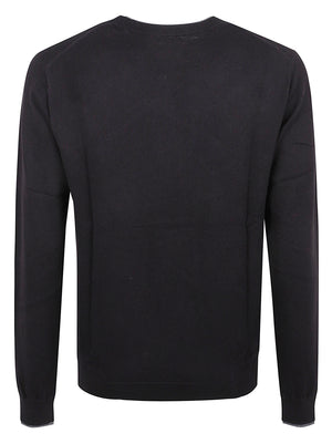 MAGLIONE GIROCOLLO UOMO DOUBLE RIB - SUN68<BR/> K46159 11 Nero SUN68