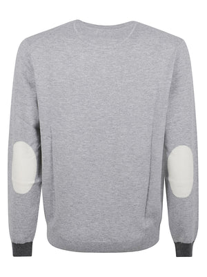 MAGLIONE GIROCOLLO UOMO ENGLISH RIB - SUN68 <BR/> K46160 06 Grigio chiaro SUN68