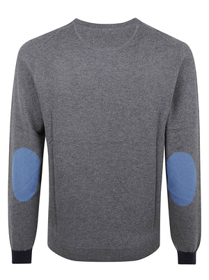 MAGLIONE GIROCOLLO UOMO ENGLISH RIB - SUN68 K46160 47 Grigio scuro SUN68