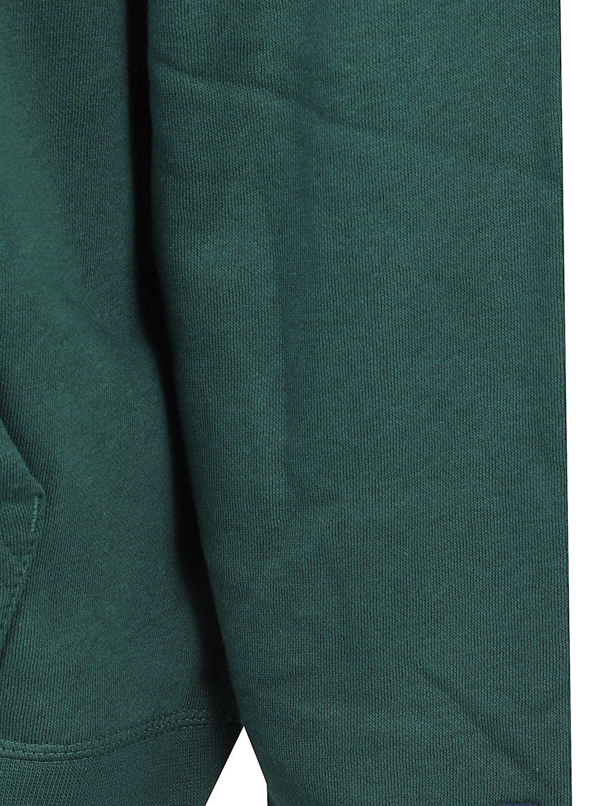 FELPA UOMO CON CAPPUCCIO TOMMY LOGO HOODY - TOMMY HILFIGER<BR/> MW0MW11599 L6K ORNAMENTAL GREEN TOMMY 1 LINEA