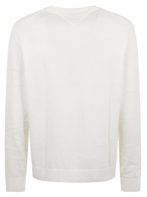 MAGLIONE UOMO SCOLLO A V PIMA ORG CTN CASHMERE - TOMMY HILFIGER MW0MW28047 Z00 IVORY PETAL TOMMY 1 LINEA