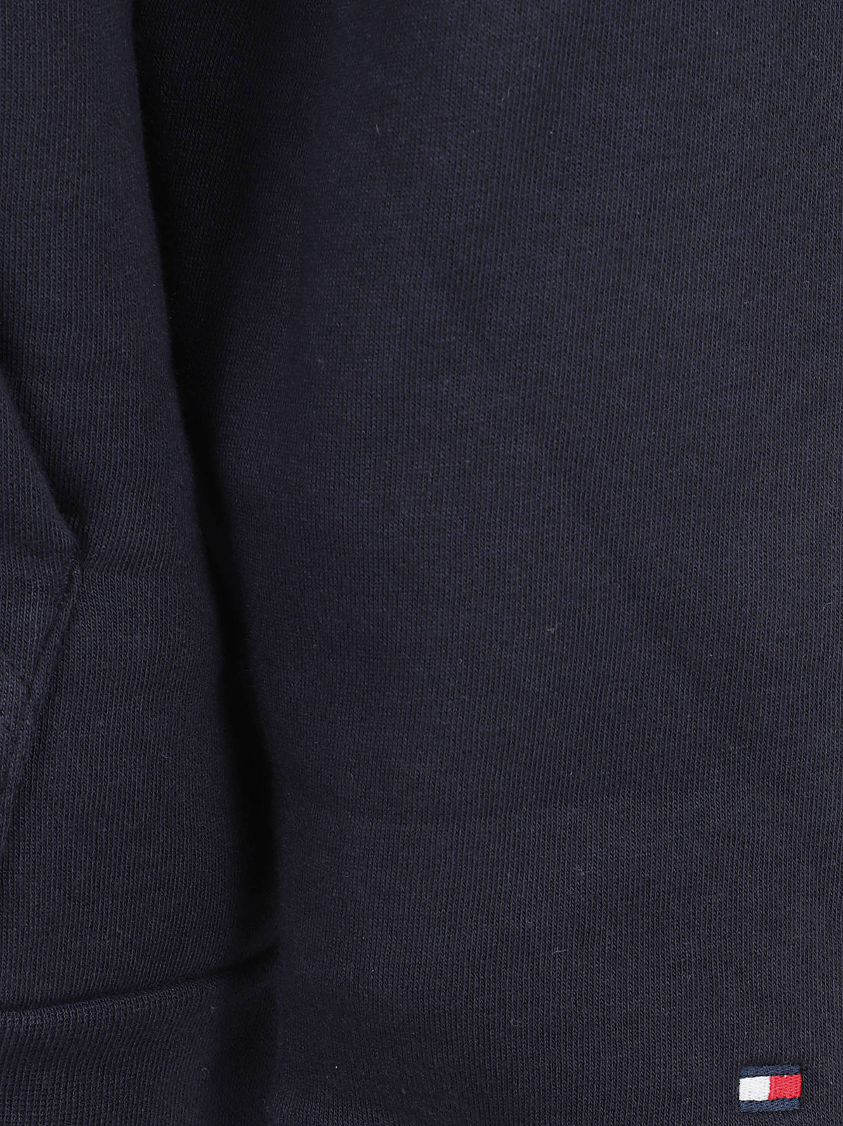 FELPA UOMO CON CAPPUCCIO STACK REG FLEECE HOODIE - TOMMY HILFIGER <BR/> MW0MW44937 DW5 NAVY BLUE TOMMY 1 LINEA