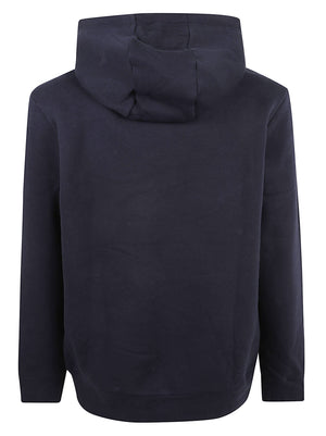 FELPA UOMO CON CAPPUCCIO STACK REG FLEECE HOODIE - TOMMY HILFIGER <BR/> MW0MW44937 DW5 NAVY BLUE TOMMY 1 LINEA