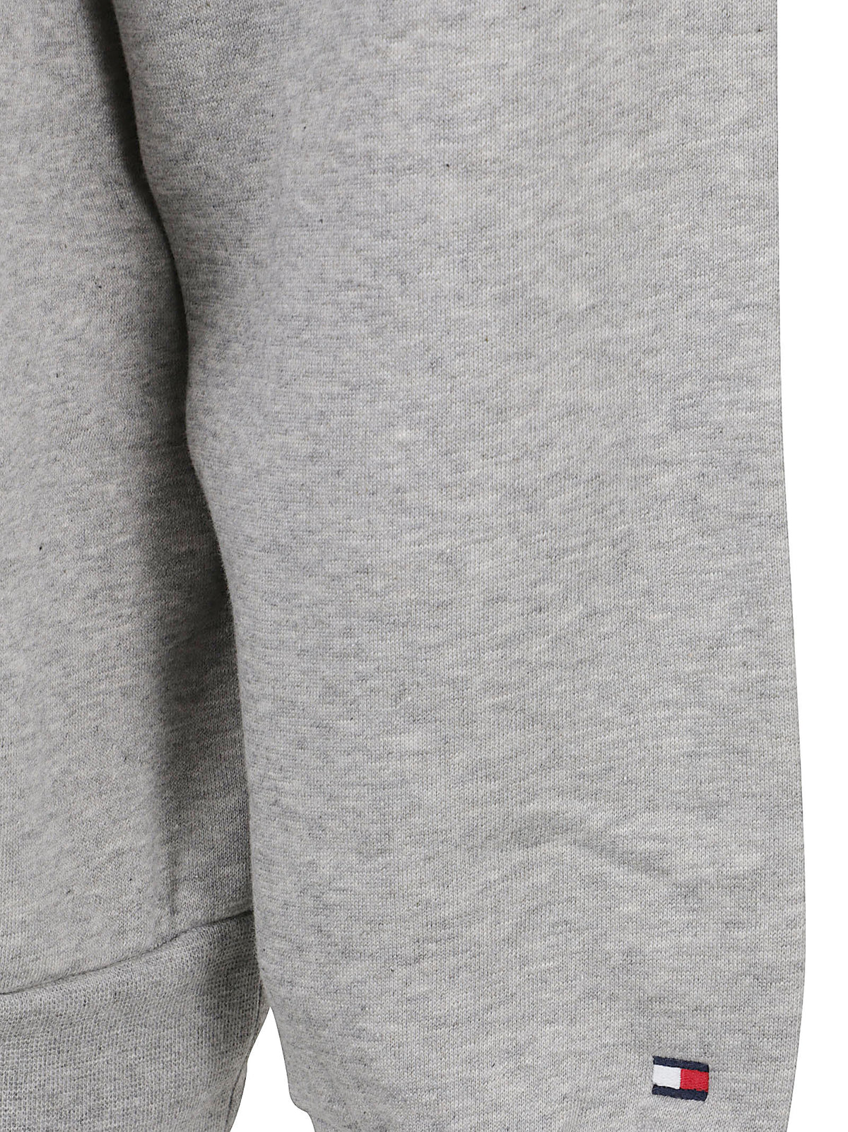 FELPA UOMO CON CAPPUCCIO STACK REG FLEECE HOODIE - TOMMY HILFIGER <BR/> MW0MW44937 P01 Light Grey Heather TOMMY 1 LINEA
