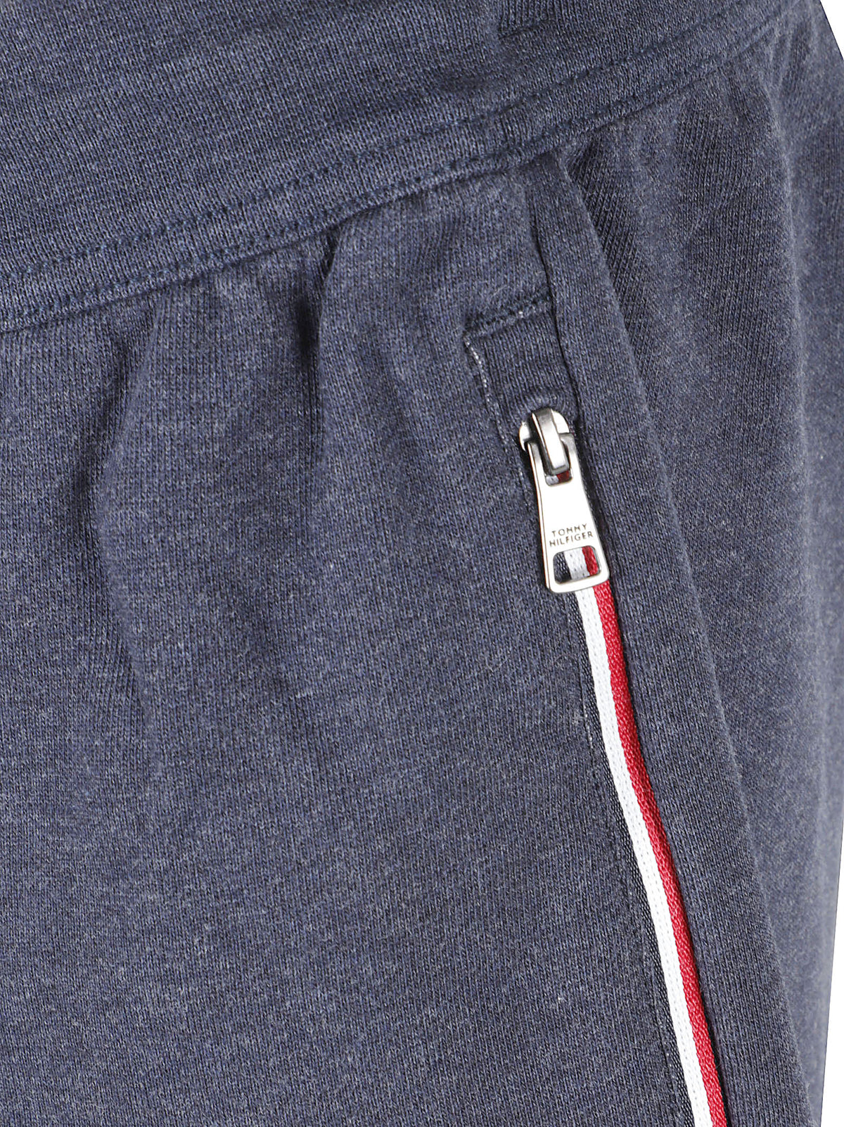 PANTALONI TUTA UOMO RWB TIPPING REG TERRY PANT - TOMMY HILFIGER <BR/> MW0MW44991 DUR NAVY BLUE HEATHER TOMMY 1 LINEA