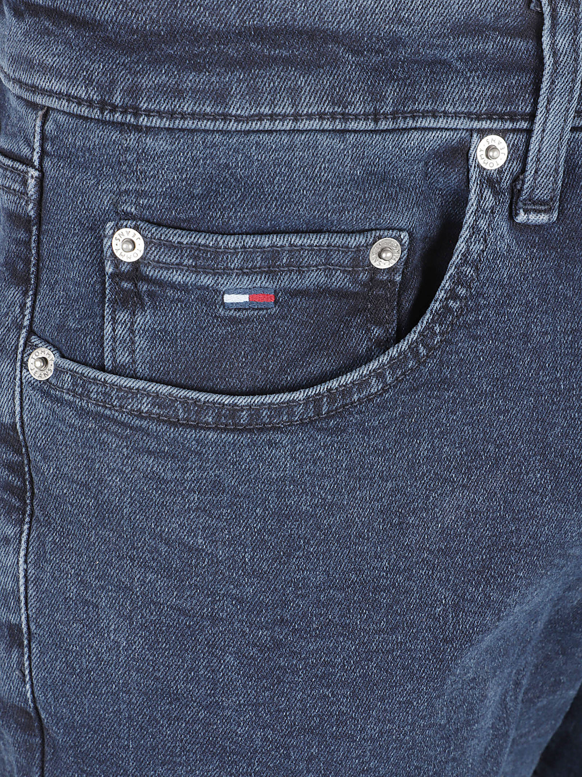JEANS UOMO SCANTON SLIM - TOMMY JEANS<BR/> DM0DM21213 1BK DENIM BLUE BLACK TOMMY HILFIGER