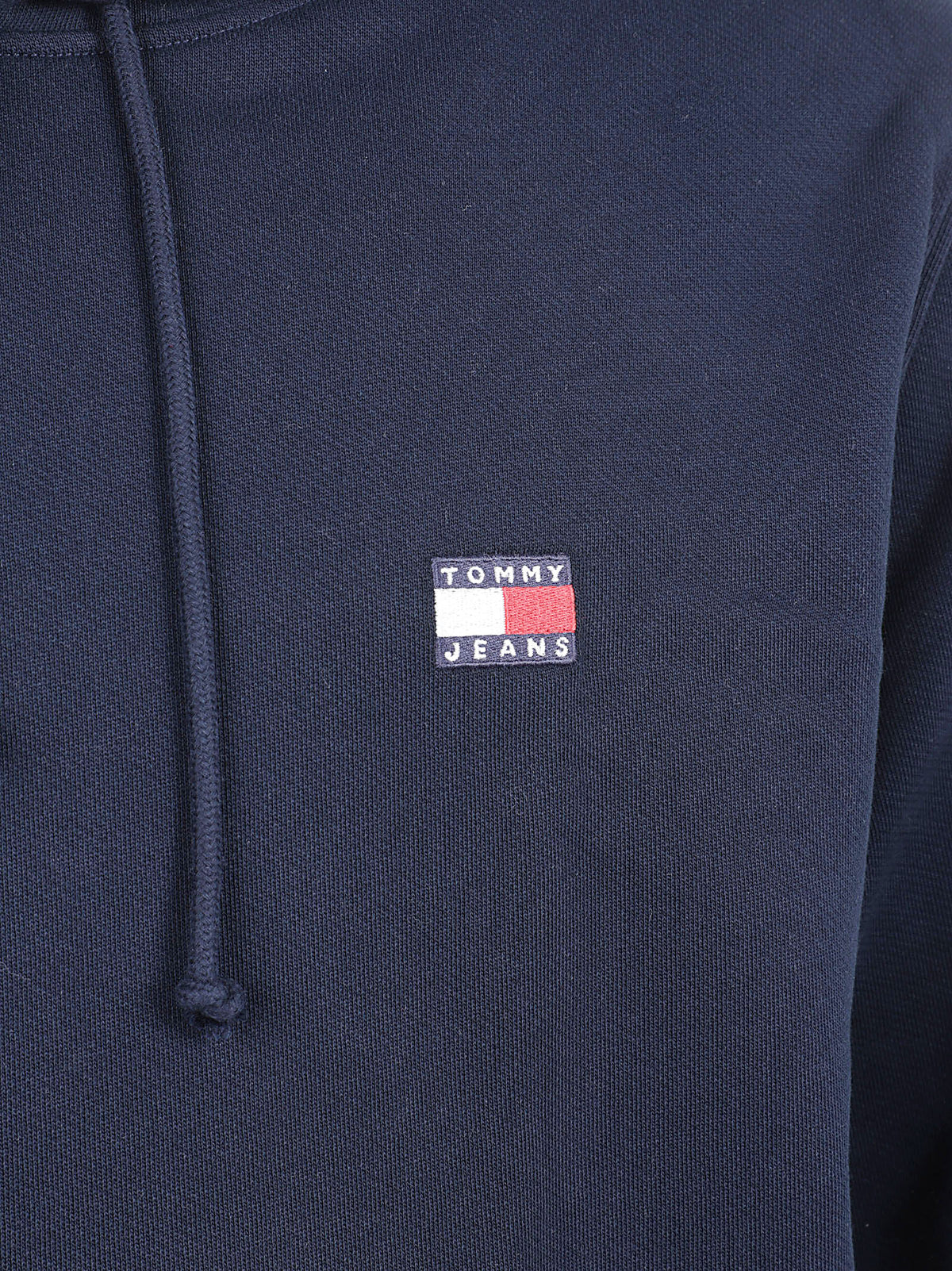 FELPA UOMO CON CAPPUCCIO REG BADGE - TOMMY JEANS DM0DM21922 C1G DARK NIGHT NAVY TOMMY HILFIGER