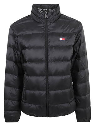 GIACCA UOMO PIUMINO LIGHT DOWN PACKABLE JACKET - TOMMY JEANS<BR/> DM0DM23231 BDS Black TOMMY HILFIGER