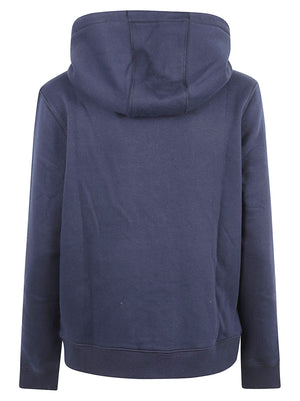 FELPA DONNA CON CAPPUCCIO TJW REG S FLAG ZIP - TOMMY JEANS DW0DW19729 C1G DARK BLUE TOMMY HILFIGER