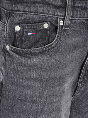JEANS DONNA CLAIRE HIGH RISE WIDE - TOMMY JEANS DW0DW23499 1BZ DENIM BLACK TOMMY HILFIGER