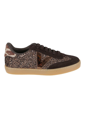 SNEAKERS DONNA BERLÍN CICLISTA GLITTER - VICTORIA 1126223 MARRON VICTORIA