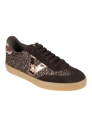 SNEAKERS DONNA BERLÍN CICLISTA GLITTER - VICTORIA 1126223 MARRON VICTORIA