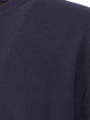 MAGLIONE UOMO GIROCOLLO LAMBSWOOL CREWNECK - WOOLRICH CFWOKN2063MRUF5094 3989 MELTON BLUE WOOLRICH