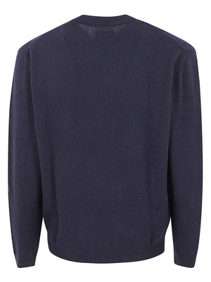 MAGLIONE UOMO GIROCOLLO LAMBSWOOL CREWNECK - WOOLRICH CFWOKN2063MRUF5094 3989 MELTON BLUE WOOLRICH