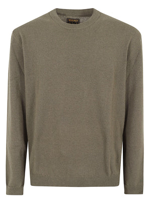 MAGLIONE UOMO GIROCOLLO LAMBSWOOL CREWNECK - WOOLRICH<BR/> CFWOKN2063MRUF5094 6680 Dusty Olive WOOLRICH
