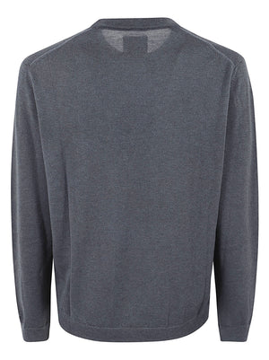 MAGLIONE UOMO GIROCOLLO LAMBSWOOL CREWNECK - WOOLRICH<BR/> CFWOKN2091MRUF5111 3989 MELTON BLUE WOOLRICH