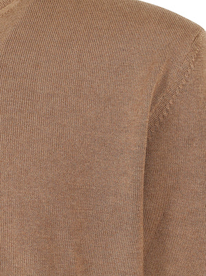 MAGLIONE UOMO GIROCOLLO LAMBSWOOL CREWNECK - WOOLRICH CFWOKN2091MRUF5111 7446 BISON WOOLRICH