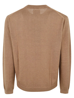 MAGLIONE UOMO GIROCOLLO LAMBSWOOL CREWNECK - WOOLRICH CFWOKN2091MRUF5111 7446 BISON WOOLRICH