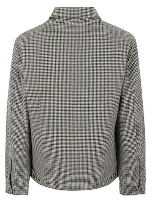 GIACCA A CAMICIA UOMO WOOL CHECK KEATING - WOOLRICH CFWOOS2066MRUT3046 7387 BROWN PIED DE POUL WOOLRICH