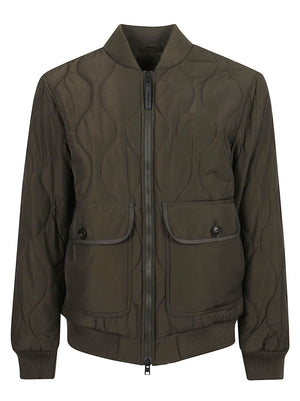 GIACCA BOMBER UOMO ONION QUILTED - WOOLRICH <BR/> CFWOOU2195MRUT5429 614 Dark Green WOOLRICH