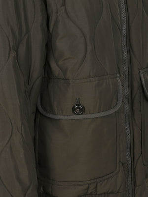 GIACCA BOMBER UOMO ONION QUILTED - WOOLRICH <BR/> CFWOOU2195MRUT5429 614 Dark Green WOOLRICH