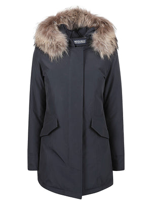 GIACCA DONNA ARCTIC RACCOON PARKA - WOOLRICH<BR/> CFWWOU0538FBUT0001 DKN DARK NAVY WOOLRICH