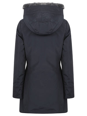 GIACCA DONNA BOULDER FAUX FUR PARKA - WOOLRICH CFWWOU2265FRUT0001 DKN DARK NAVY WOOLRICH