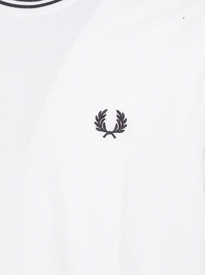 Maglia uomo manica corta FPM1588V 100 White FRED PERRY