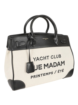 Borsa donna RIVIERA TOTE CANVAS BLACK RUE MADAM