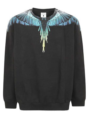Felpa uomo S6CMMASW024 110 Nero MARCELO BURLON
