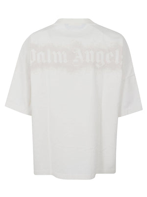 Maglietta uomo manica corta PMAA10BS26JER002 0305 OFF WHITE-LIGHT GREY PALM ANGELS