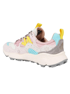 Scarpa donna in suede<BR/> 2017817 LIGHT PINK-OFFWHITE-PINK FLOWER MOUNTAIN