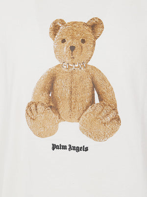 Maglietta uomo manica corta PMAA10BS26JER004 0360 OFF WHITE-BROWN PALM ANGELS
