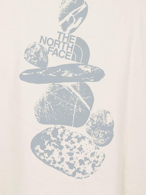 Maglietta manica corta uomo NF0A8G9R QLI1 WHITE DUNE NORTH FACE