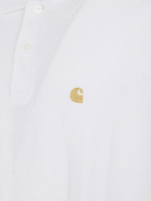 POLO UOMO I023807 WHITE-GOLD CARHARTT