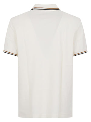 Polo uomo FPM3600P 79B ECRU-DRKCRML-BLK FRED PERRY