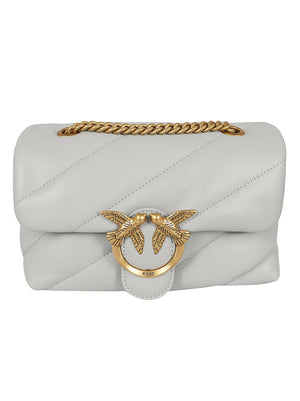 Borsa donna 100039 A0F2K32Q GRIGIO PERLA-ANTIQUE GOLD PINKO
