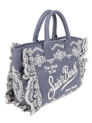 BORSA DONNA COLETTE VOLANT N 00485L SANGALLO FLOWERS DENIM MC 2