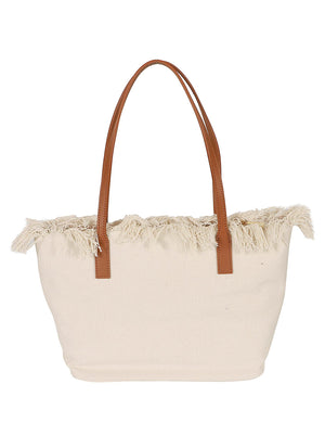 Borsa donna CITY BAG MID FRINGE 00302L CANVAS 1018 EMB MC 2