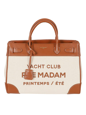 Borsa donna<BR/> RIVIERA TOTE CANVAS BROWN RUE MADAM