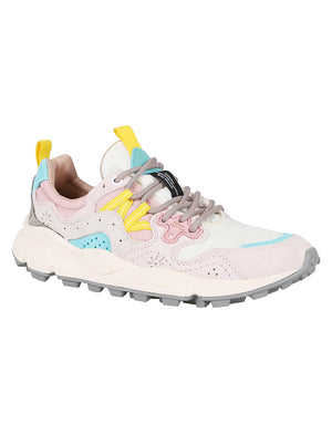 Scarpa donna in suede<BR/> 2017817 LIGHT PINK-OFFWHITE-PINK FLOWER MOUNTAIN