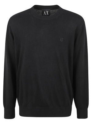 MAGLIONE UOMO GIROCOLLO - ARMANI EXCHANGE XM000338 AF12291UC001 Black ARMANI EXCHANGE 