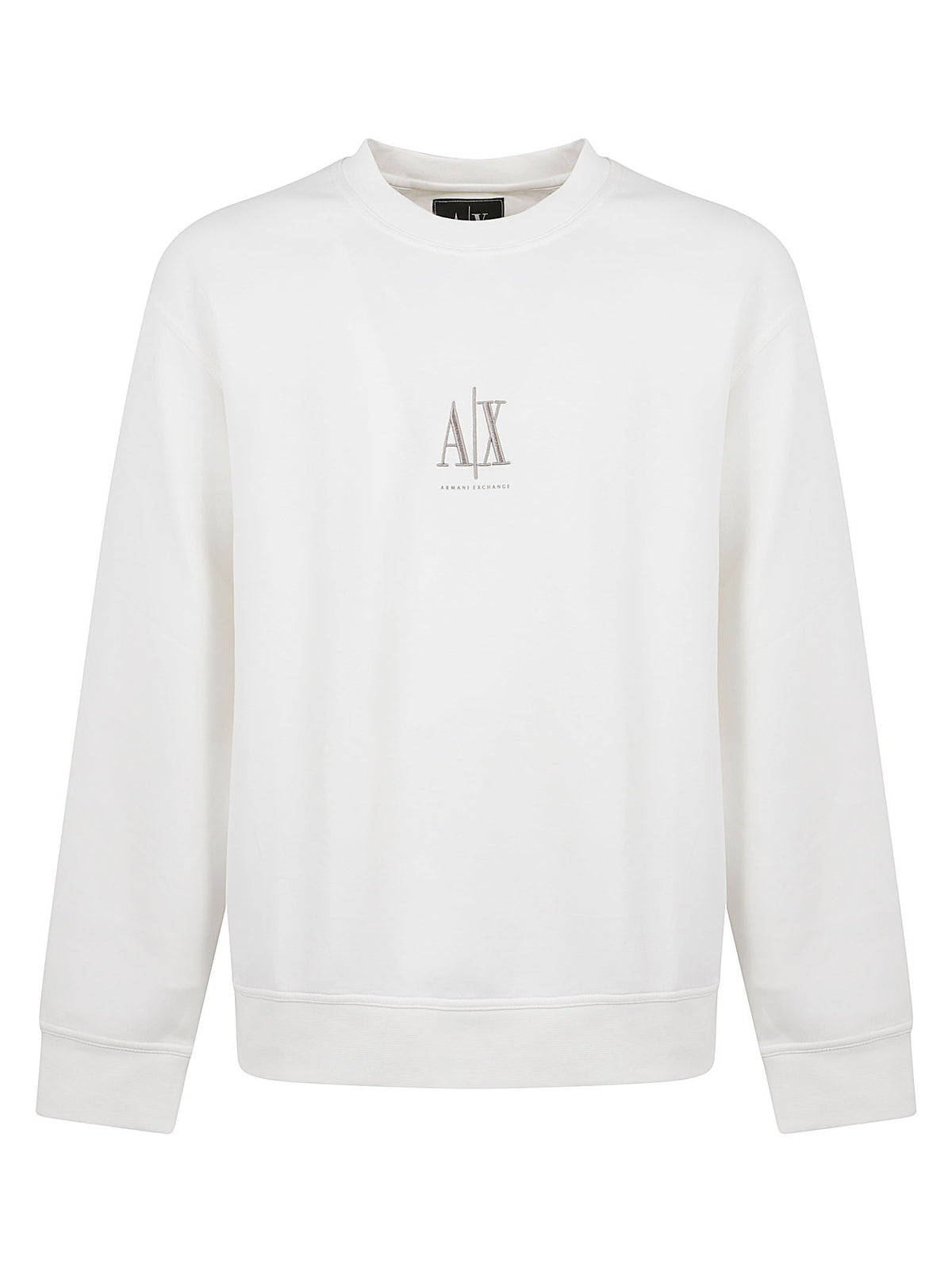 FELPA UOMO GIROCOLLO - ARMANI EXCHANGE <BR/> XM000368 AF10818U0009 OFF WHITE ARMANI EXCHANGE 