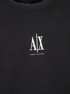 FELPA UOMO GIROCOLLO - ARMANI EXCHANGE <BR/> XM000368 AF10818UC001 Black ARMANI EXCHANGE 