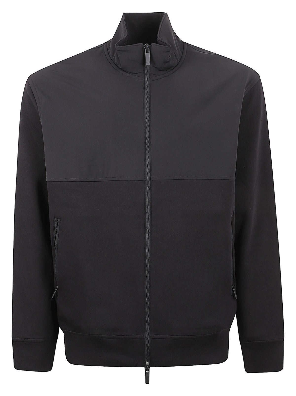 FELPA GIUBBINO UOMO CON ZIP - ARMANI EXCHANGE XM001564 AF10818UC001 Black ARMANI EXCHANGE 