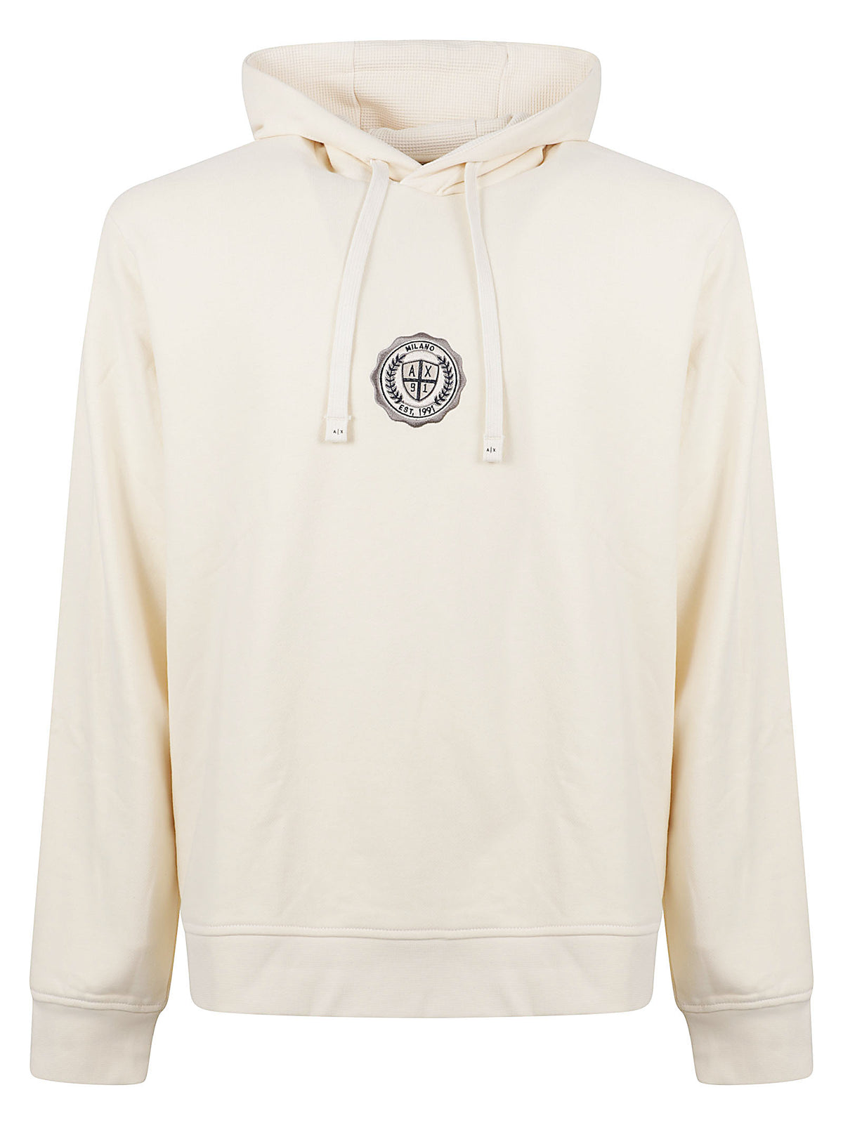 FELPA UOMO CON CAPPUCCIO - ARMANI EXCHANGE XM002912 AF26047U1068 Panna ARMANI EXCHANGE 