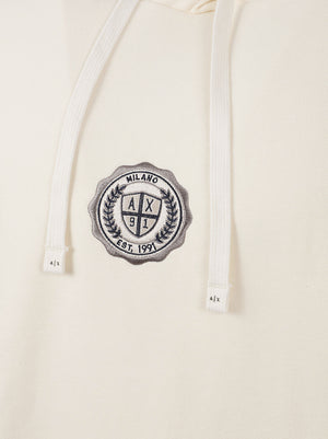 FELPA UOMO CON CAPPUCCIO - ARMANI EXCHANGE XM002912 AF26047U1068 Panna ARMANI EXCHANGE 