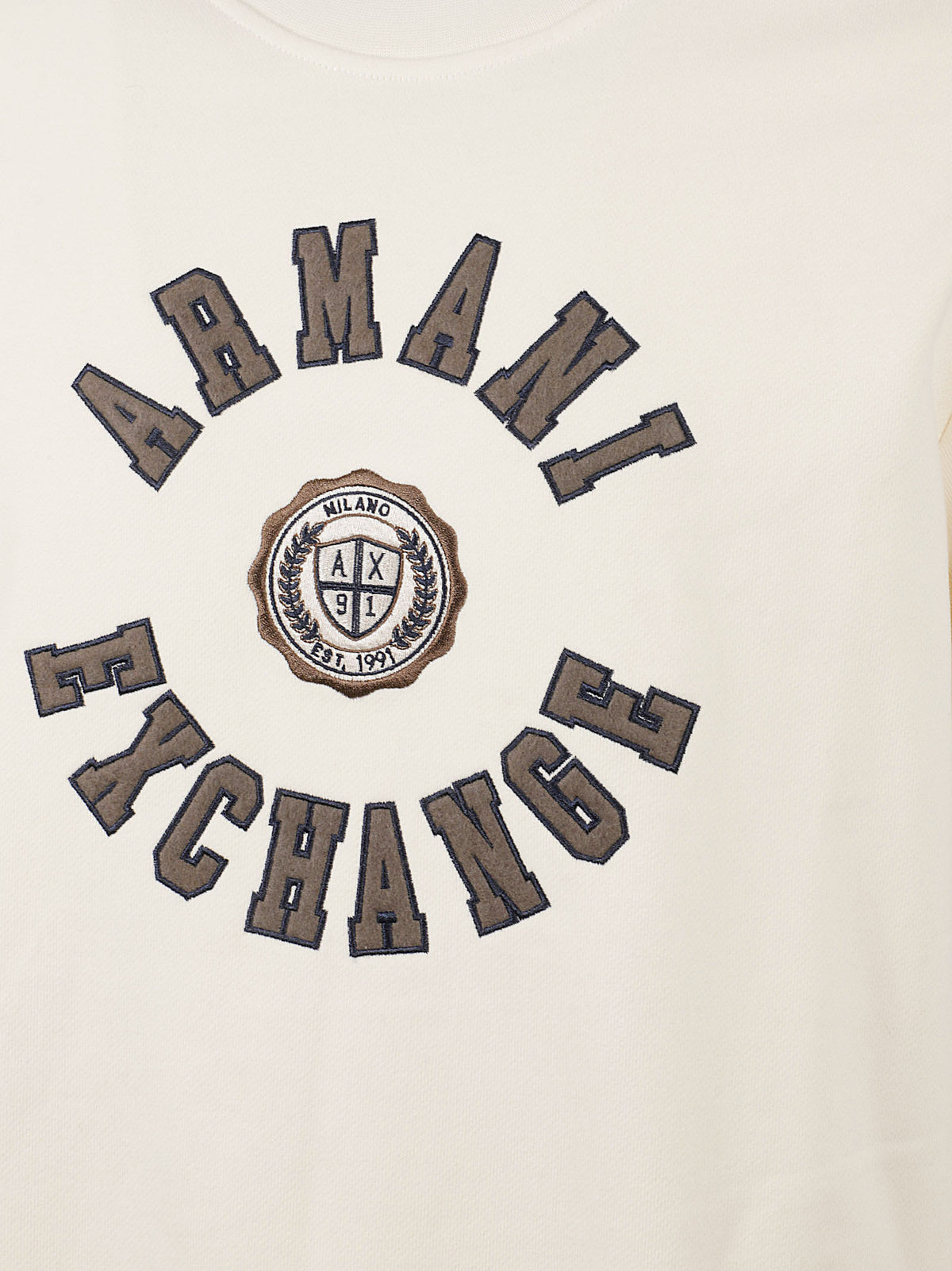 FELPA UOMO GIROCOLLO - ARMANI EXCHANGE <BR/> XM002913 AF26047U1068 Panna ARMANI EXCHANGE 