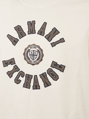 FELPA UOMO GIROCOLLO - ARMANI EXCHANGE <BR/> XM002913 AF26047U1068 Panna ARMANI EXCHANGE 