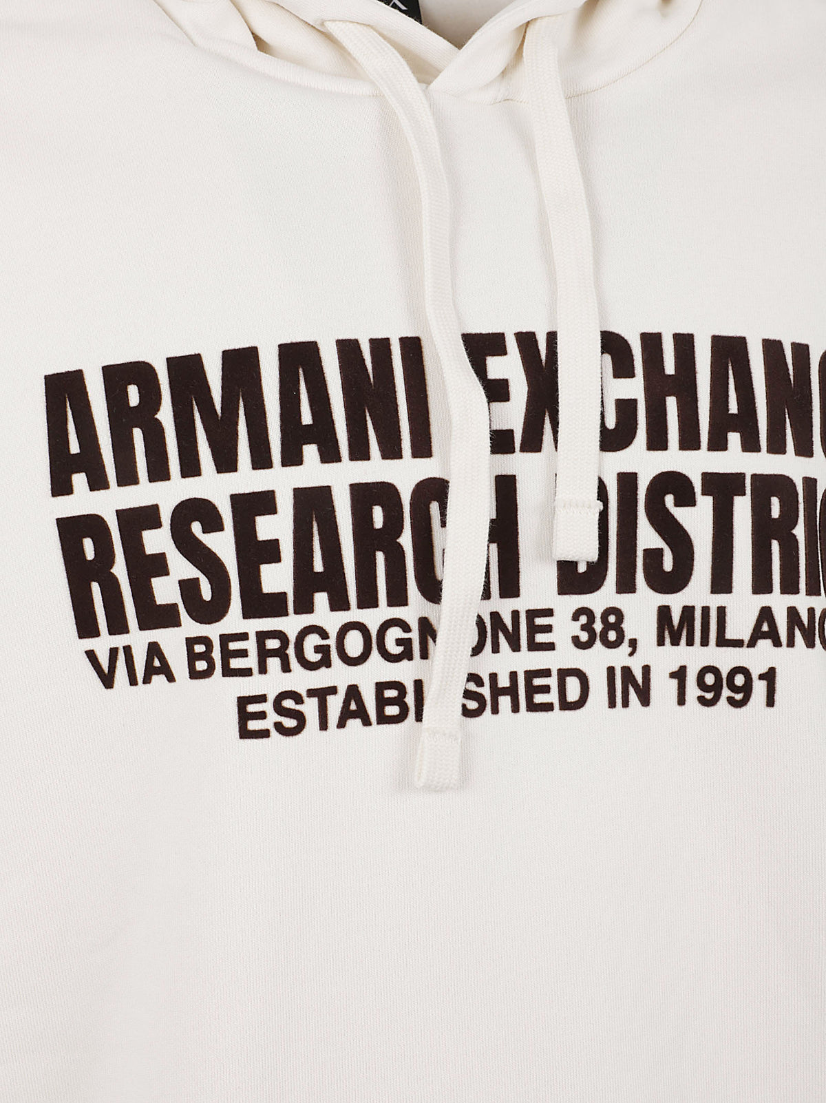 FELPA UOMO CON CAPPUCCIO - ARMANI EXCHANGE <BR/> XM002976 AF26361U0007 VINTAGE OFF WHITE ARMANI EXCHANGE 